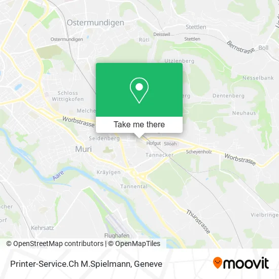 Printer-Service.Ch M.Spielmann map