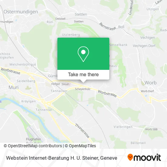 Webstein Internet-Beratung H. U. Steiner map