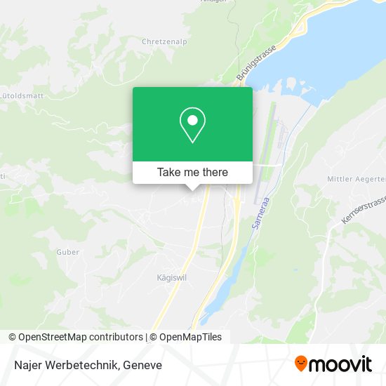 Najer Werbetechnik map