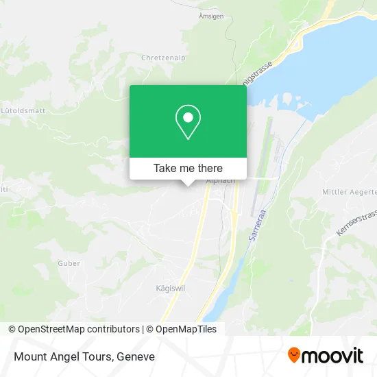 Mount Angel Tours map