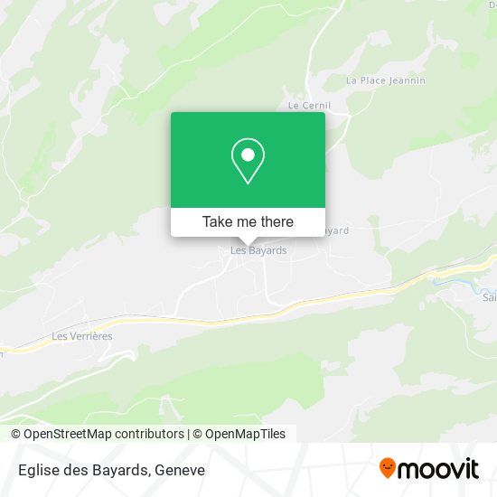 Eglise des Bayards map