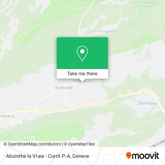 Absinthe la Vraie - Currit P.-A map
