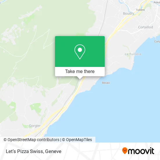 Let's Pizza Swiss map