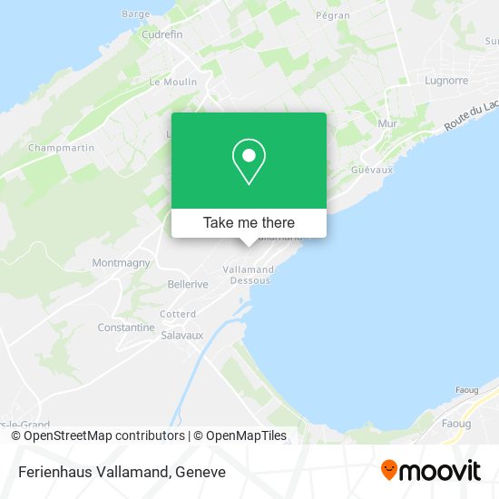 Ferienhaus Vallamand map