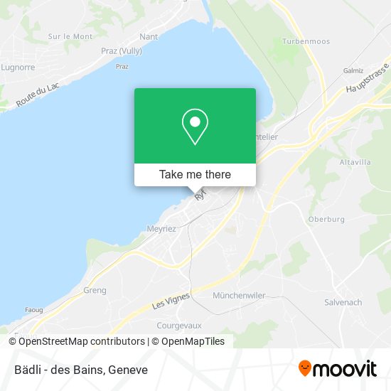Bädli - des Bains map