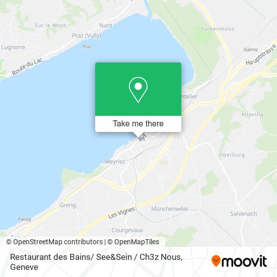 Restaurant des Bains/ See&Sein / Ch3z Nous map