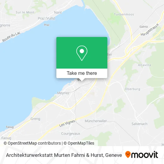 Architekturwerkstatt Murten Fahrni & Hurst map