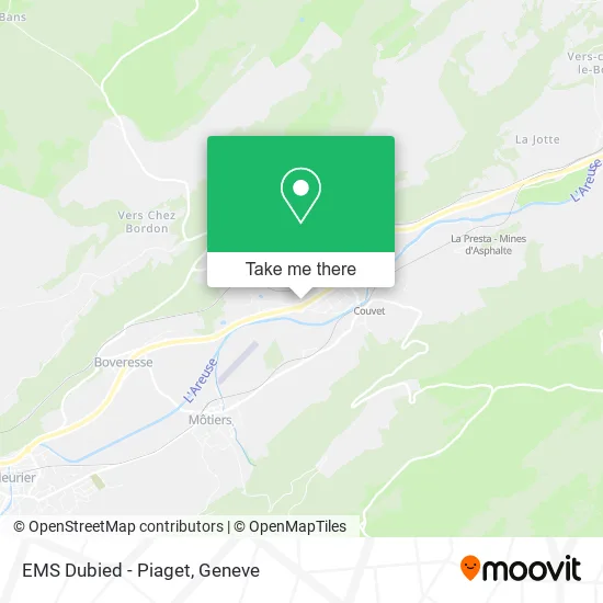 EMS Dubied - Piaget map