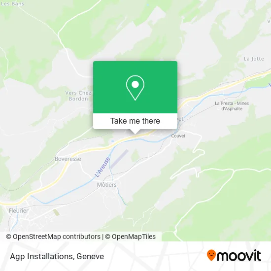 Agp Installations map