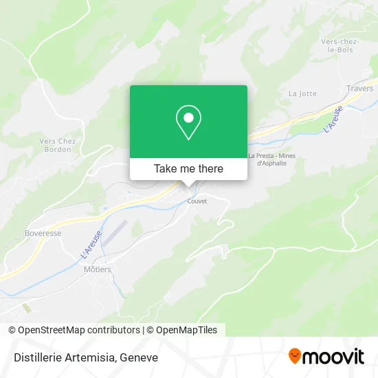 Distillerie Artemisia map