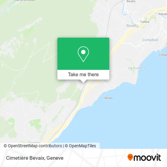 Cimetière Bevaix map