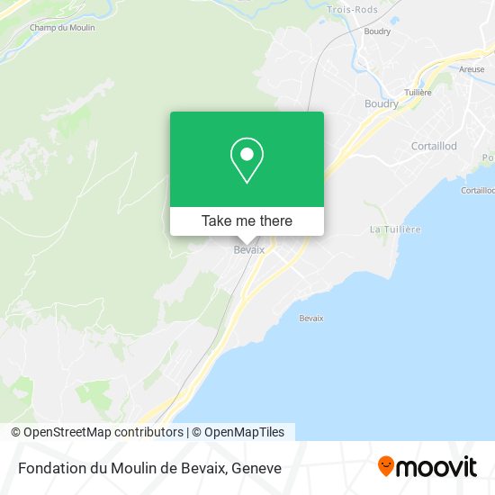 Fondation du Moulin de Bevaix map