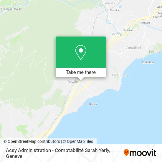 Acsy Administration - Comptabilité Sarah Yerly map