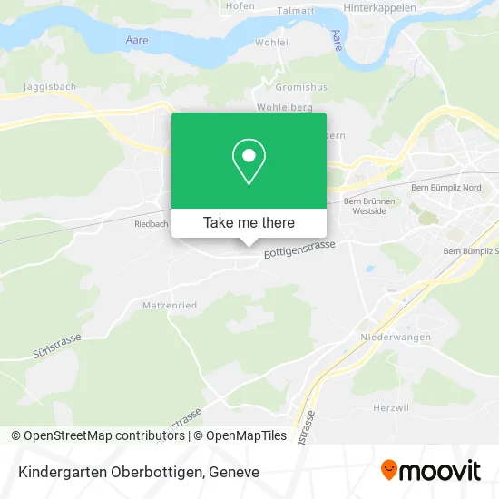 Kindergarten Oberbottigen map