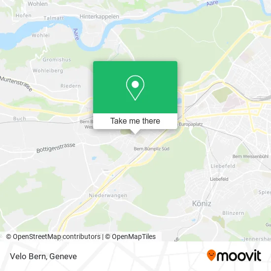 Velo Bern map