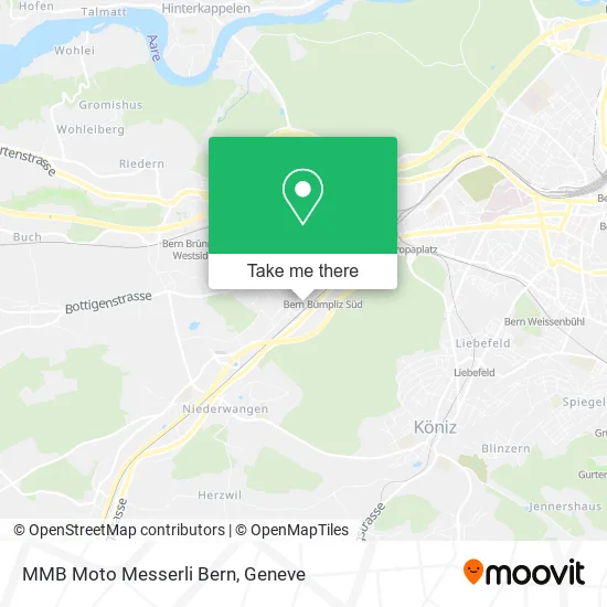 MMB Moto Messerli Bern map