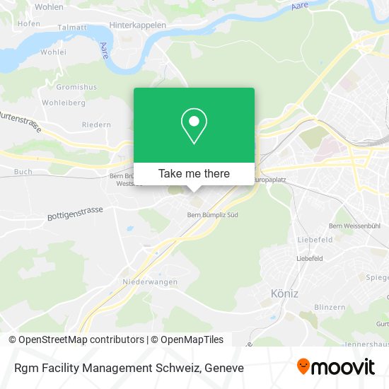 Rgm Facility Management Schweiz map