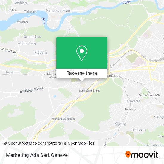 Marketing Ada Sárl map