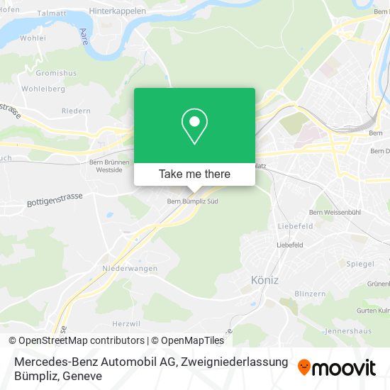 Mercedes-Benz Automobil AG, Zweigniederlassung Bümpliz map