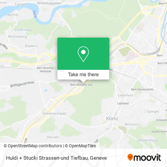 Huldi + Stucki Strassen-und Tiefbau map