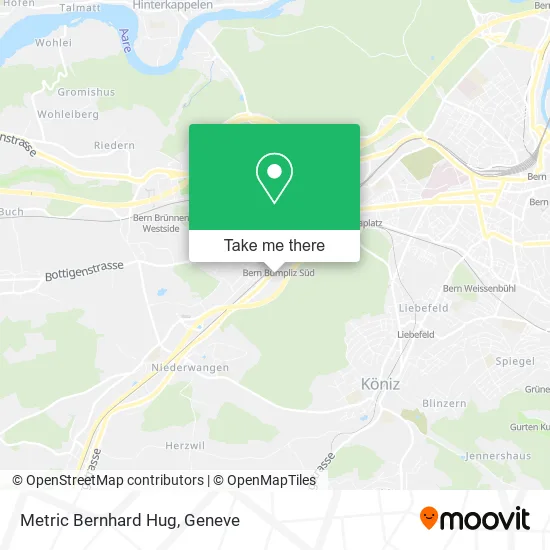 Metric Bernhard Hug map