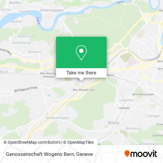 Genossenschaft Wogeno Bern map