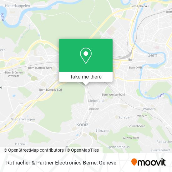 Rothacher & Partner Electronics Berne map