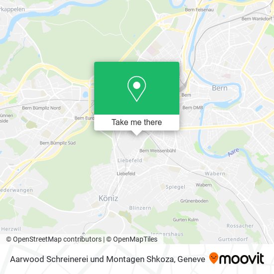 Aarwood Schreinerei und Montagen Shkoza map