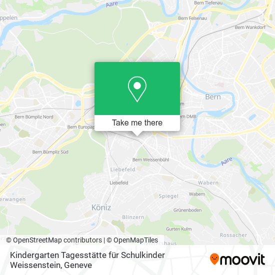 Kindergarten Tagesstätte für Schulkinder Weissenstein Karte