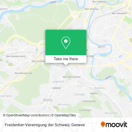 Freidenker-Vereinigung der Schweiz map