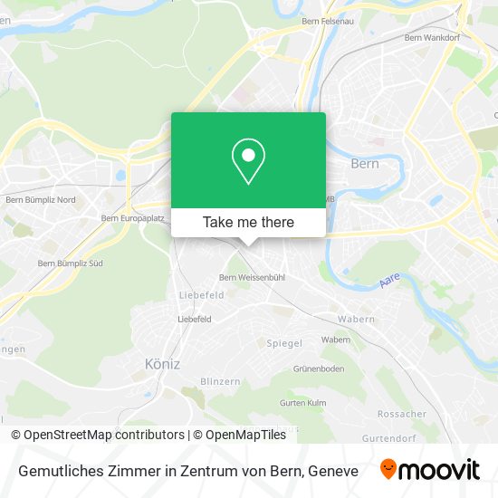 Gemutliches Zimmer in Zentrum von Bern map