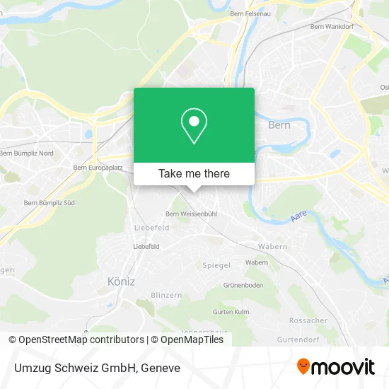 Umzug Schweiz GmbH map