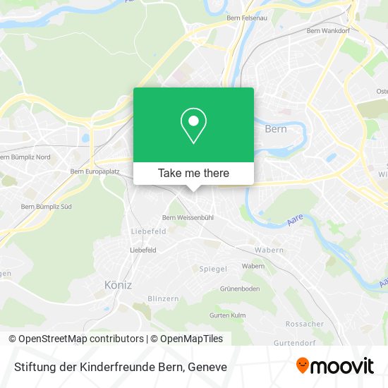 Stiftung der Kinderfreunde Bern map