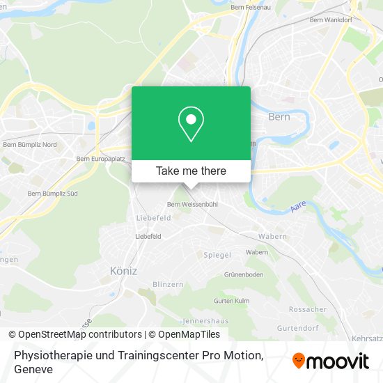 Physiotherapie und Trainingscenter Pro Motion map