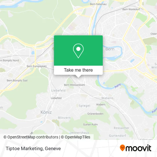 Tiptoe Marketing map