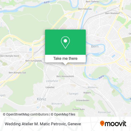 Wedding Atelier M. Matic Petrovic map