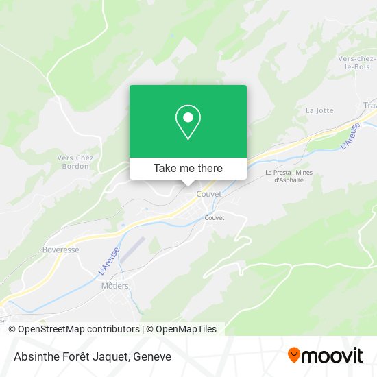 Absinthe Forêt Jaquet map