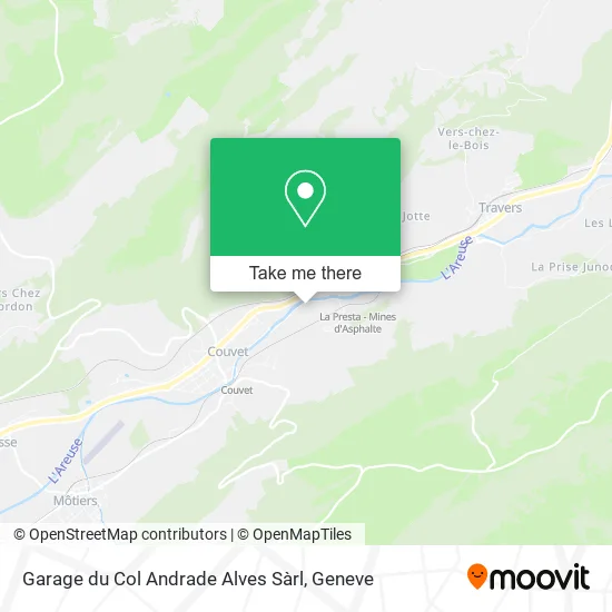 Garage du Col Andrade Alves Sàrl map