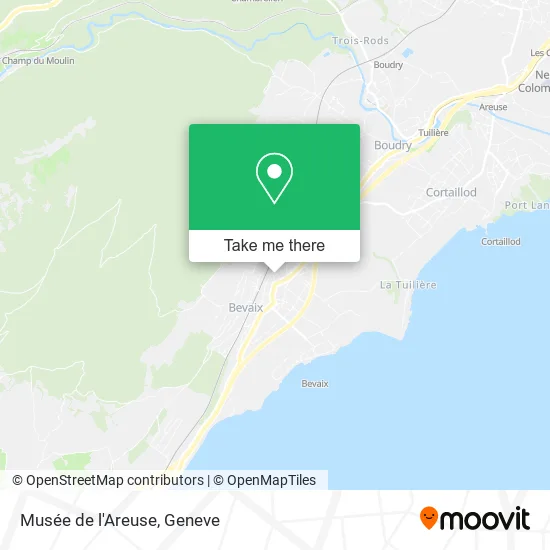 Musée de l'Areuse map