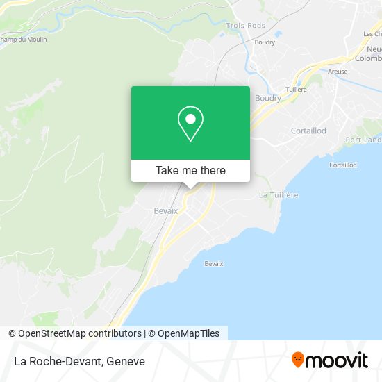 La Roche-Devant map