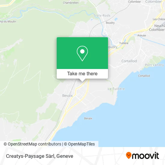 Creatys-Paysage Sàrl map