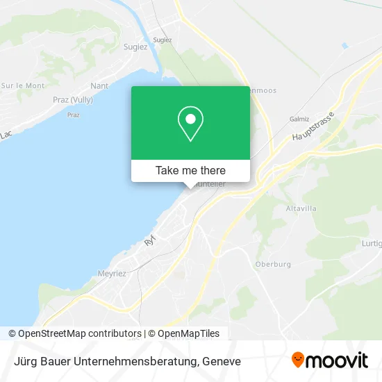 Jürg Bauer Unternehmensberatung map