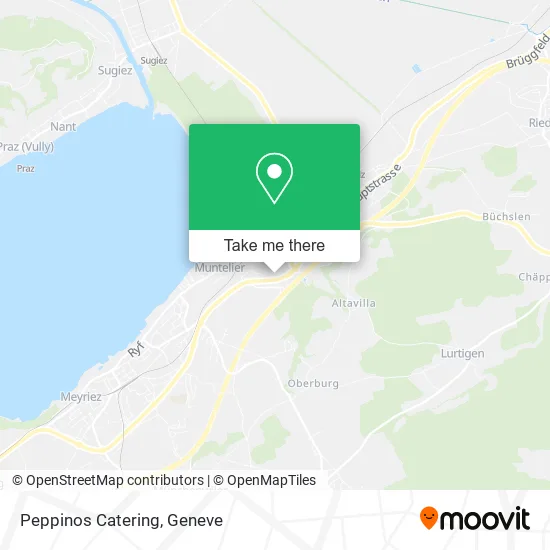 Peppinos Catering map
