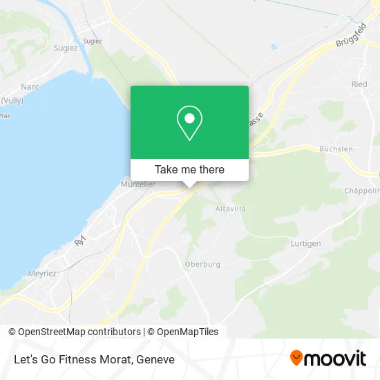 Let's Go Fitness Morat map
