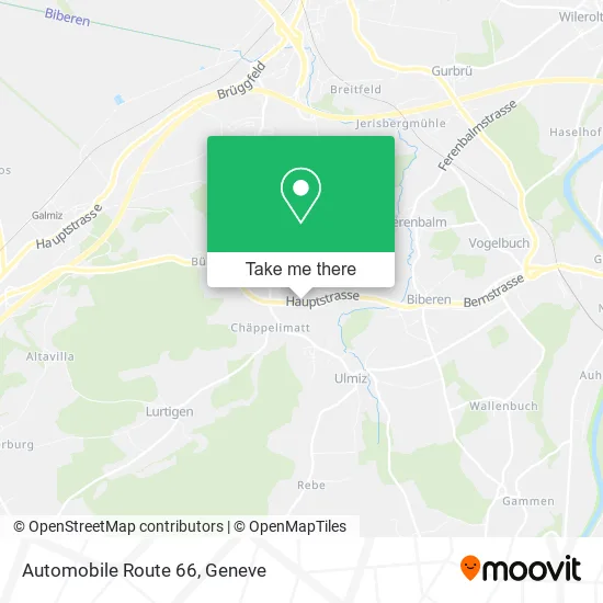 Automobile Route 66 map