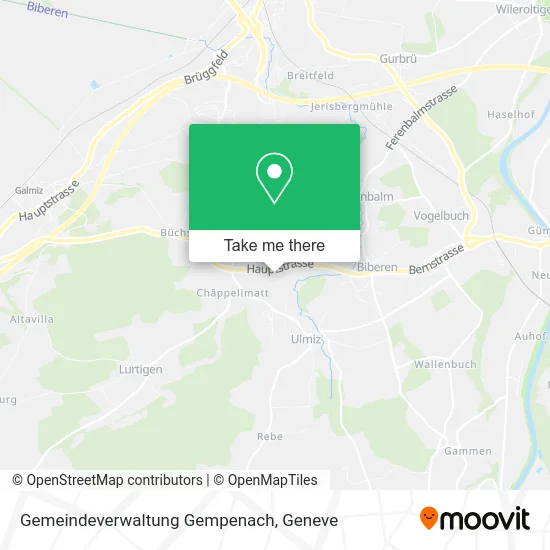 Gemeindeverwaltung Gempenach map