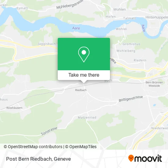 Post Bern Riedbach map
