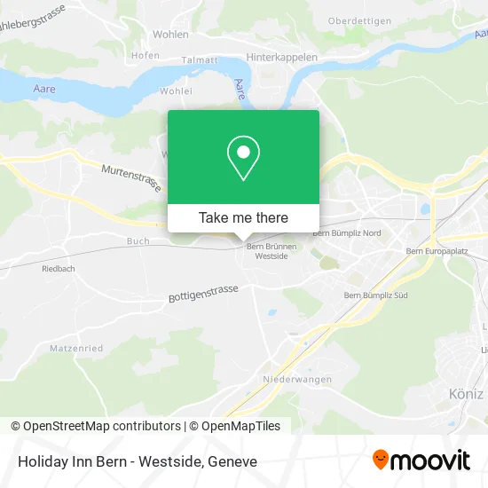 Holiday Inn Bern - Westside map