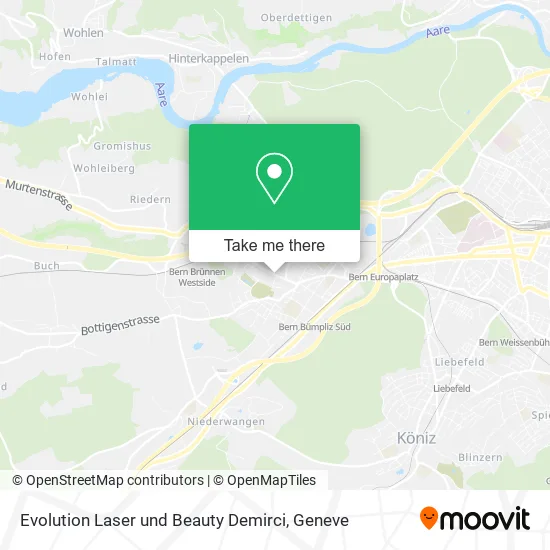 Evolution Laser und Beauty Demirci map