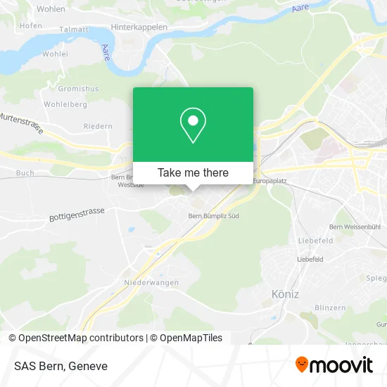 SAS Bern map
